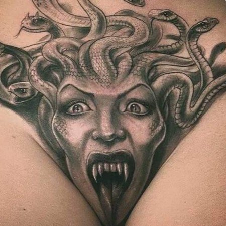 Необычные тату на интимных местах