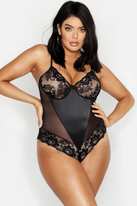 Боди прозрачное