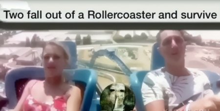 Слетел лифчик на американских Горках