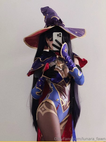 Мона геншин косплей