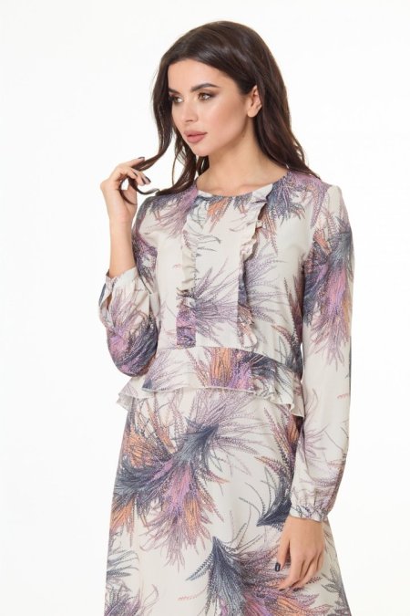 Платье anelli 1008 бежевый