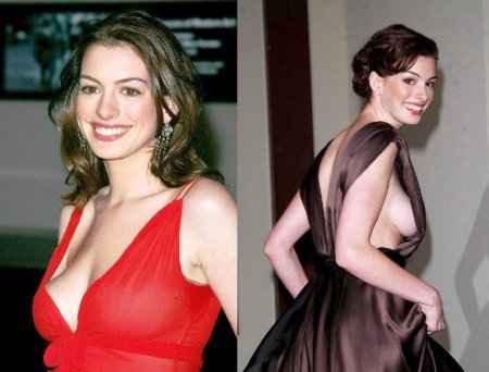 Энн Хэтэуэй декольте