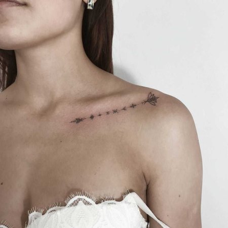 Ключица тату