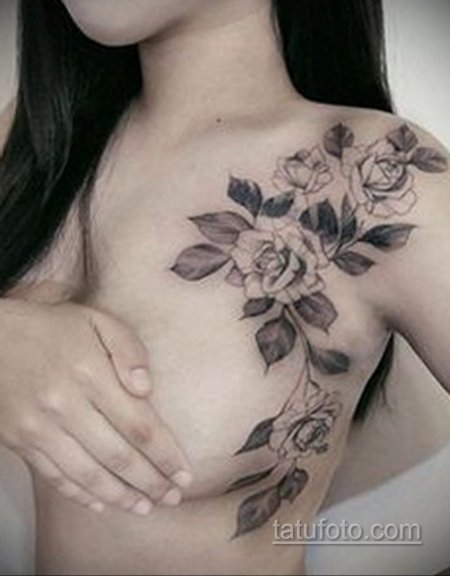 Тату на плече для девушек