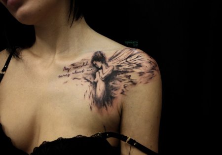 Тату с ангелами