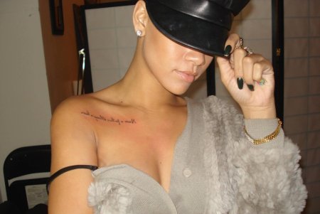 Крис Браун тату Рианны