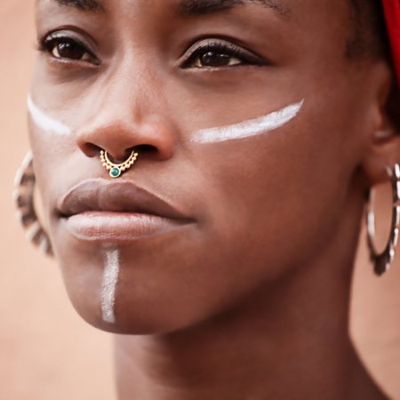 Африканцы с проколотым носом