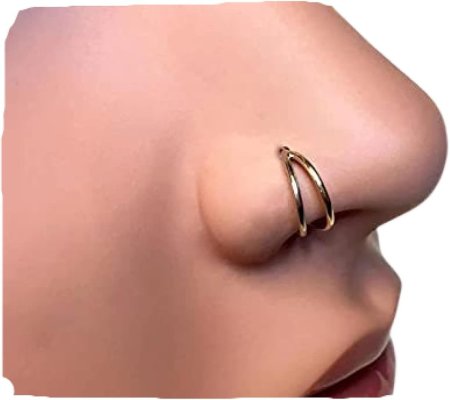 Пирсинг носа крыло кольцо