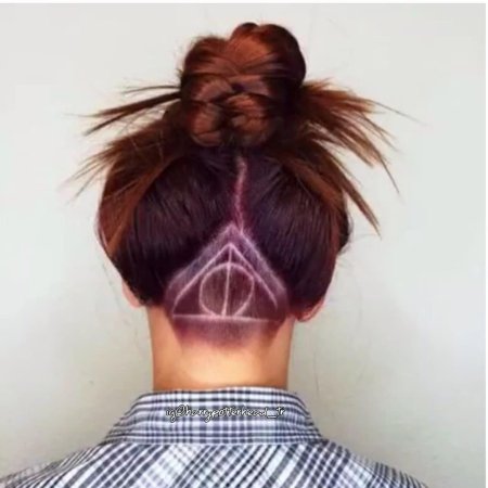 Прически с бритым затылком