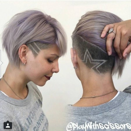 Боб каре андеркат женская