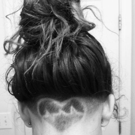 Рисунок стрижки сзади