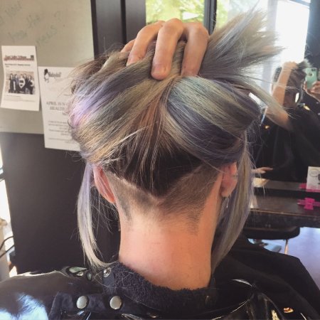 Прически на длинные волосы с выбритым затылком