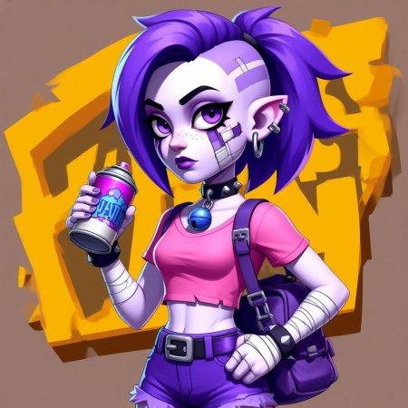 Персонажи с сиреневыми волосами