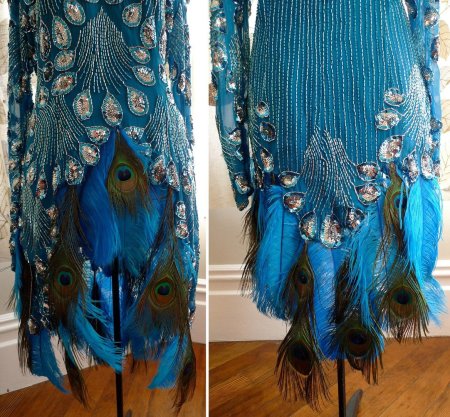 Платье павлин