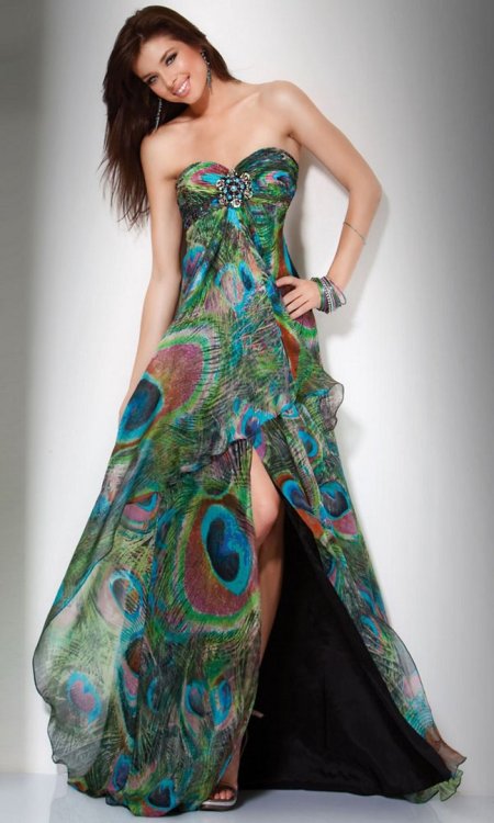 Платье павлин peacock dress