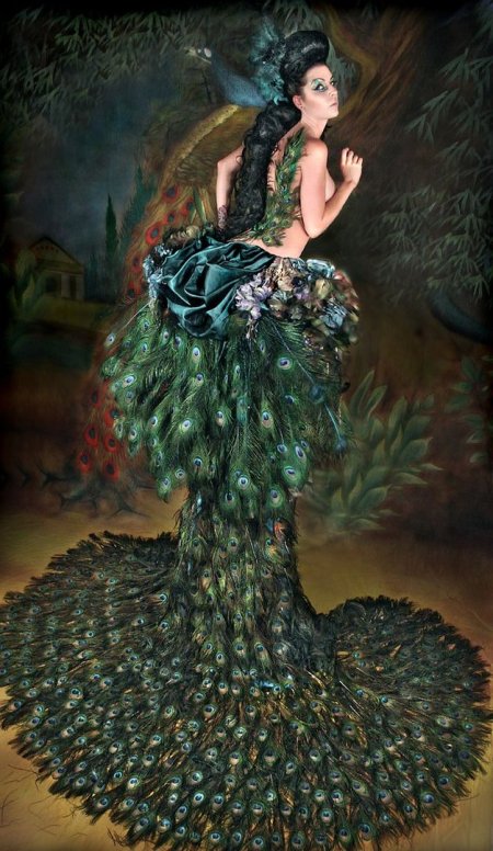 Платье павлин peacock dress