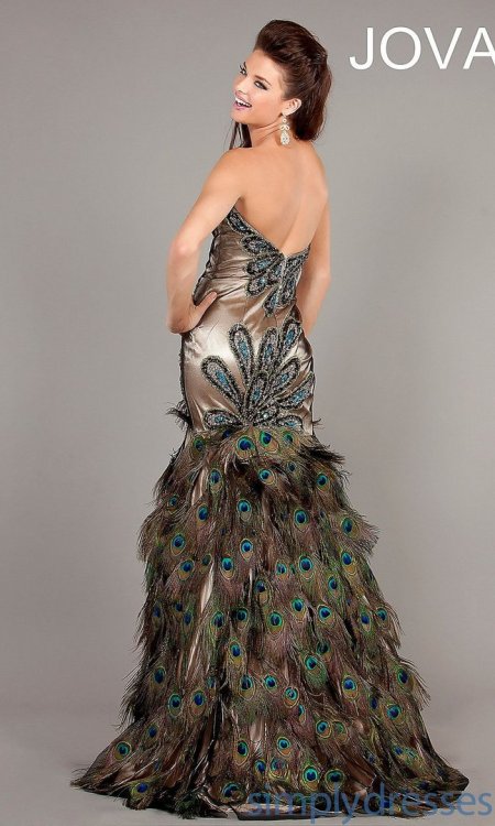 Платье павлин peacock dress
