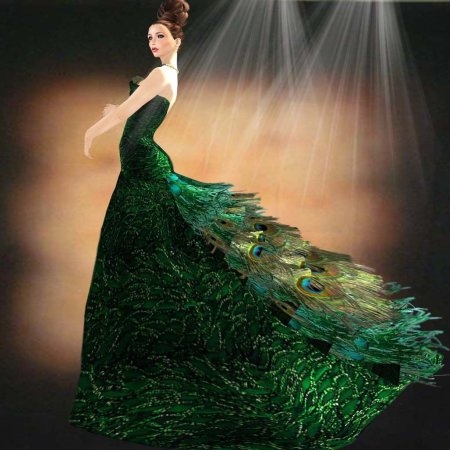 Платье павлин peacock dress