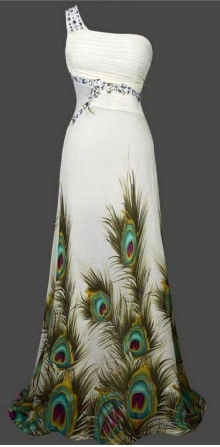 Платье павлин