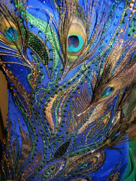 Платье павлин