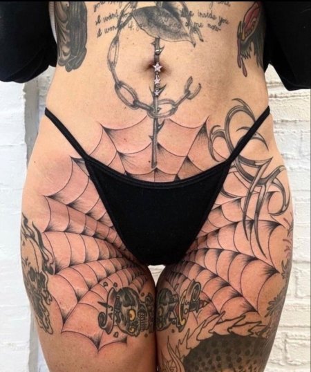 Паутина татуировка