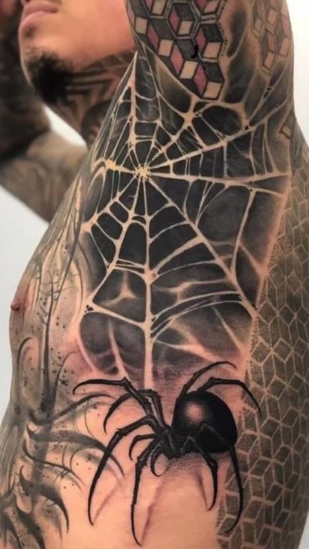 Паутина тату