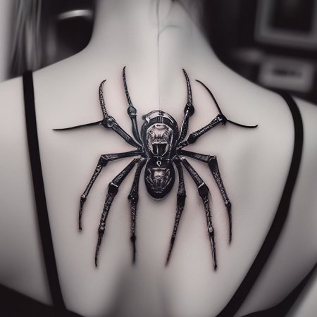 Тату эскиз паук