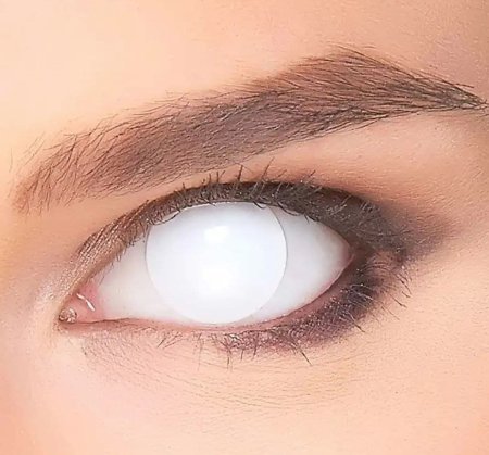 Склеральные контактные линзы белые