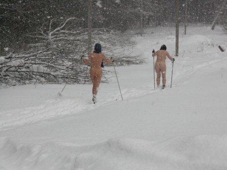 Порно на лыжах