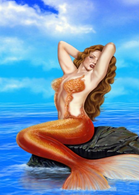Обнаженная русалка