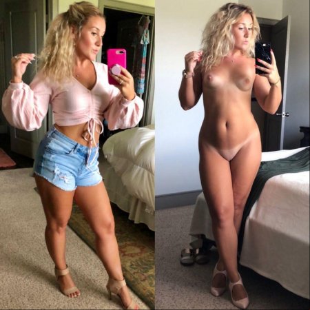 Красивые девушки одеты и раздеты