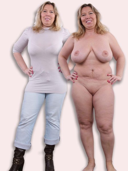 Одетые и раздетые жирные