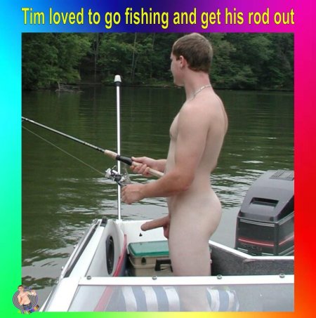 Голые женщины и мужчины на рыбалке