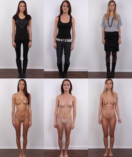 Одетые раздетые девушки