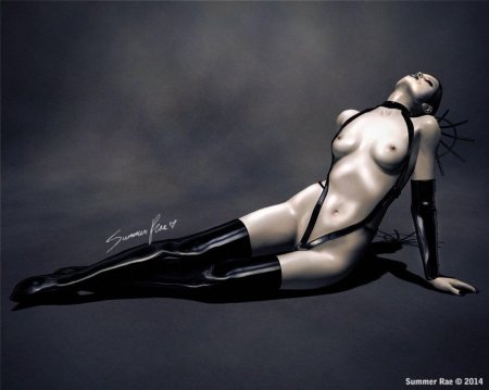 Девушка в латекс