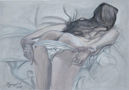 Красивая эротика карандашом