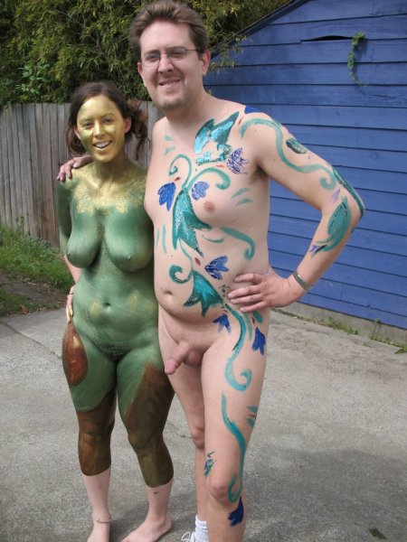 Нудисты бодиарт