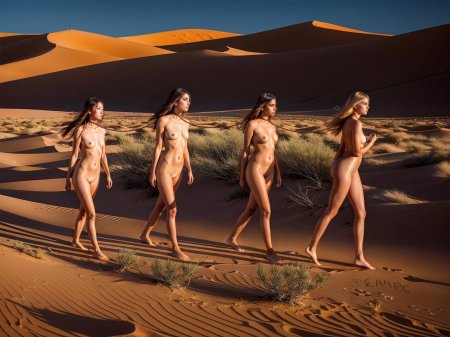 Девушка в пустыне