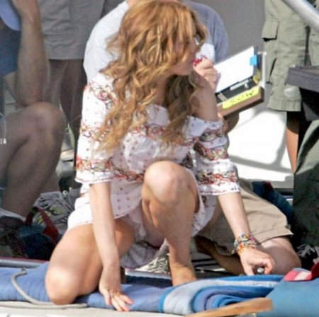 Девушка засветила трусики