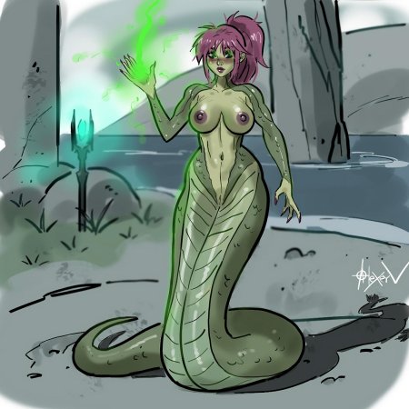 Аниме ламия змеи