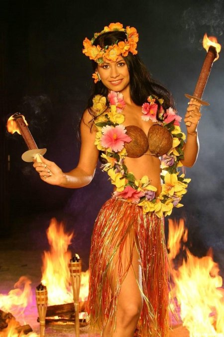 Гавайская девушка