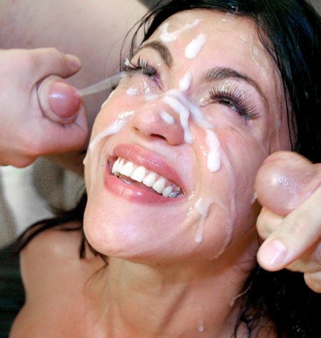 Порно много спермы на лице