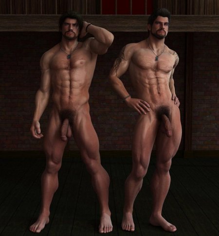 Голая мужчина