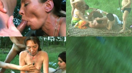 На природе порно