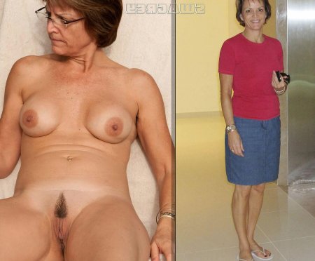 Раздетые пожилые женщины
