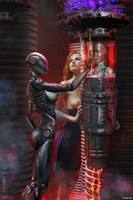 Cyberpunk арт роботы