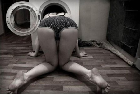 Секс на стиральной машинке