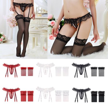 Сексуальный кружевной пояс для чулок
