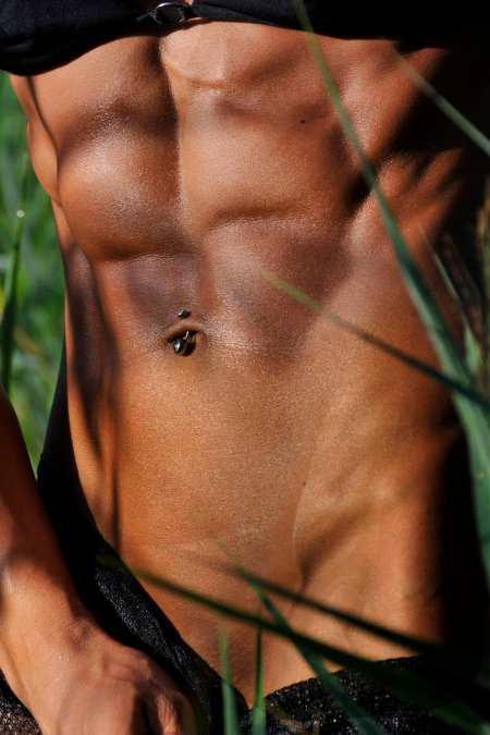 Женский пресс с кубиками