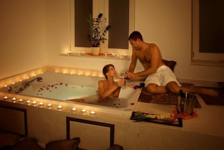 Романтический вечер в ванной
